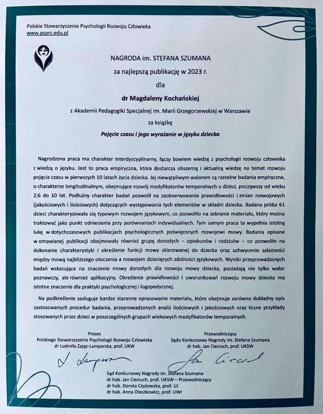 Pojęcie czasu i jego wyrażanie w języku dziecka